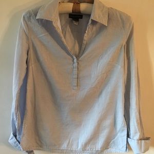 Pullover collared shirt, slim fit